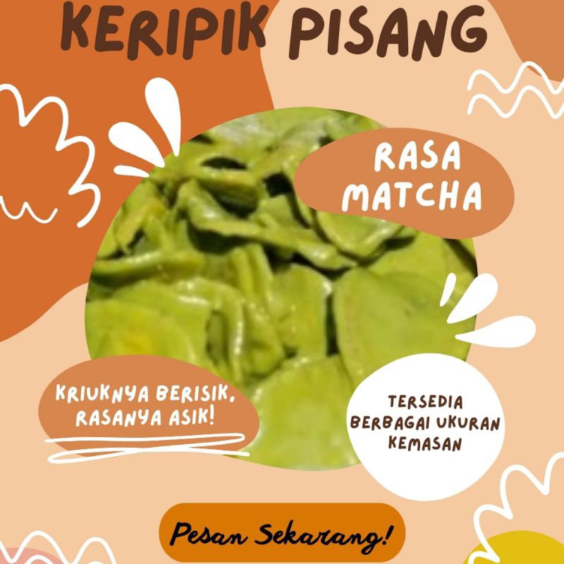 

keripik pisang matcha