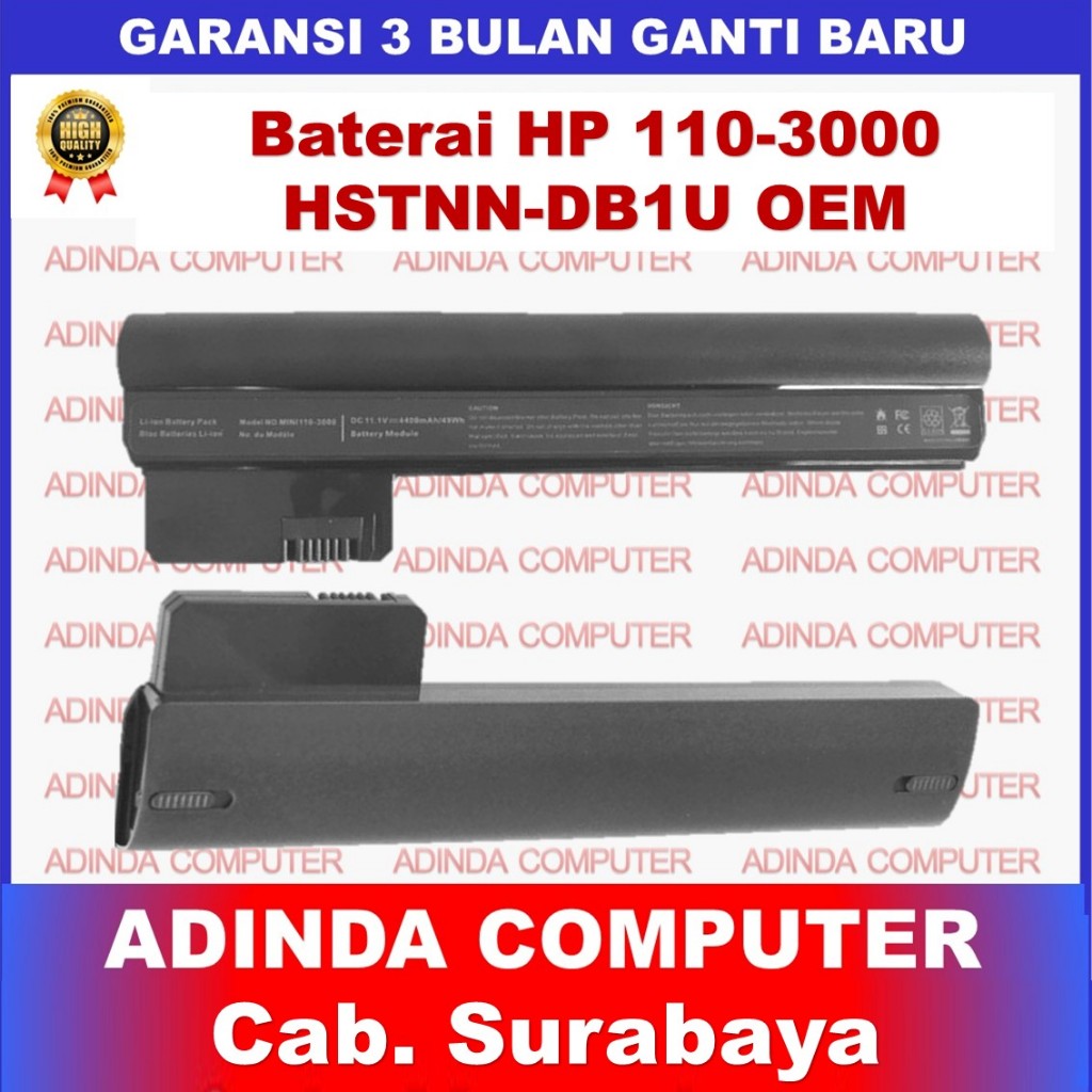 Battery Laptop HP MINI 110-3000 110-3110 110-3014TU HSTNN-CB1U HSTNN-UB1Y HSTNN-E04C TY06 06TY WQ001