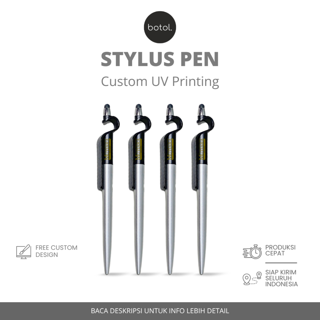 

Botol by DOT Stylus Pen Custom / Pulpen Stylus 3in1/ Pulpen Custom / Pulpen Promosi Souvenir