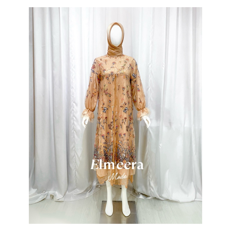 ELMEERA MODE | Elegant Lace and Sequin Anggrek Dress