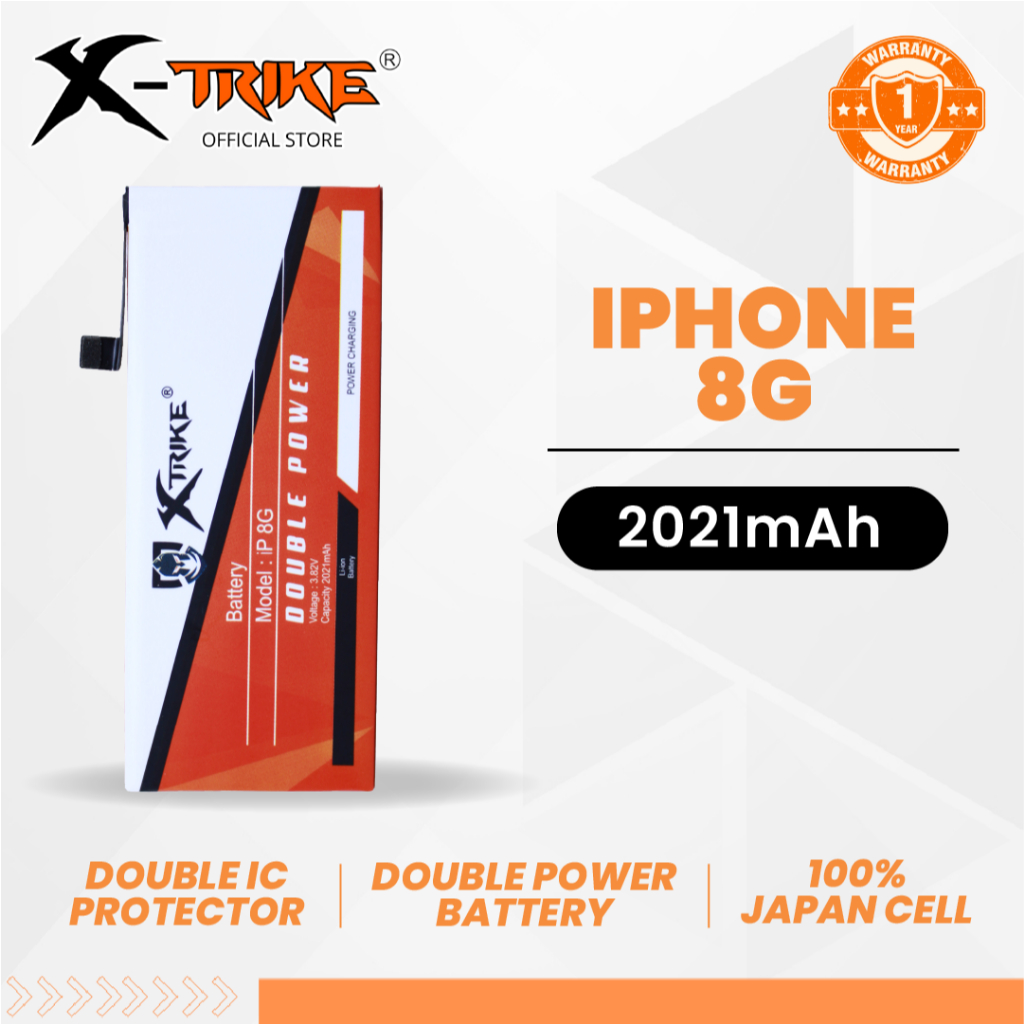 XTRIKE Baterai Iphone 8 - 8G Double Power