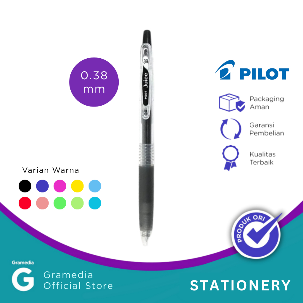 

Pilot - Ballpoint Juice 0.38 Mm Warna Hitam