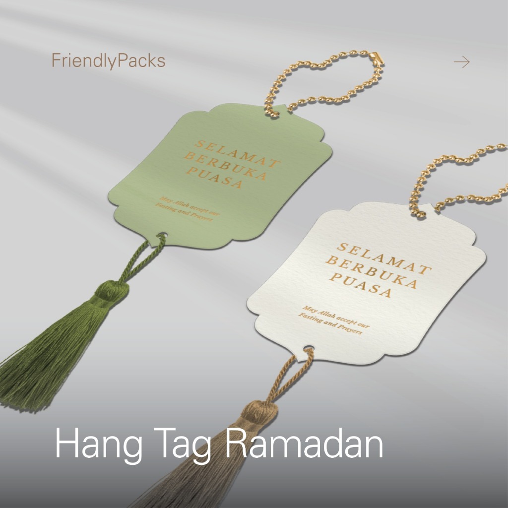 Premium Hang Tag Ramadhan / Luxury Gift Tag Happy Iftar / Exclusive Idul Fitri Label Card / Selamat 