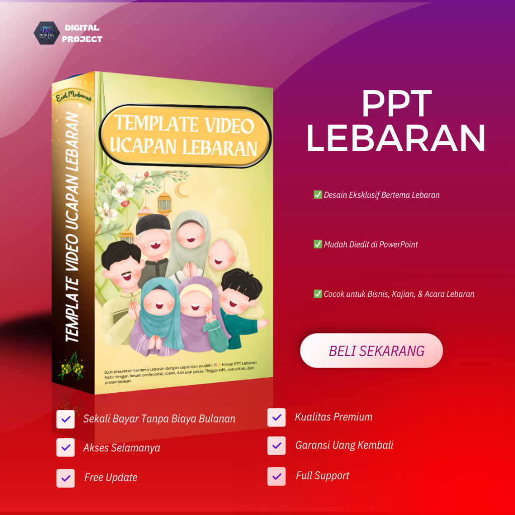 Instan PPT Template Video Ucapan Lebaran - Ramadhan