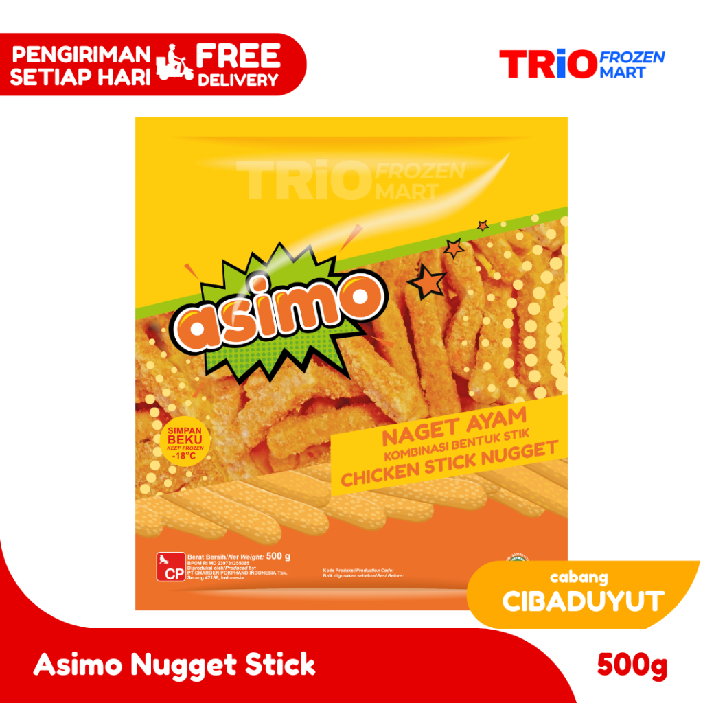 

ASIMO Naget Ayam Stik 500gr