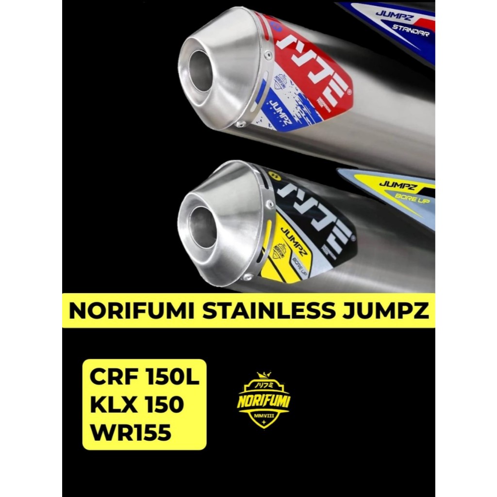 KNALPOT NORIFUMI STAINLESS JUMPZ FULLSYSTEM