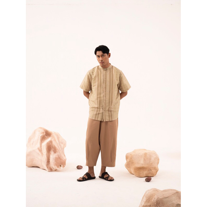 Oliver Shirt Olive - Aleza Label | Koko Dewasa | Baju Raya2025 | alezalabel