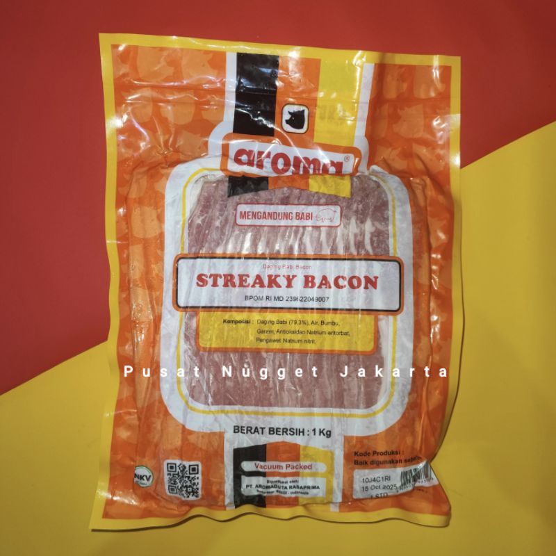 

Streaky Bacon 1 kg AROMA bacon babi