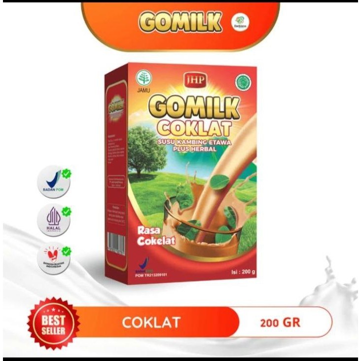 

Gomilk Susu Kambing Etawa Plus Herbal 200gram Rasa Coklat