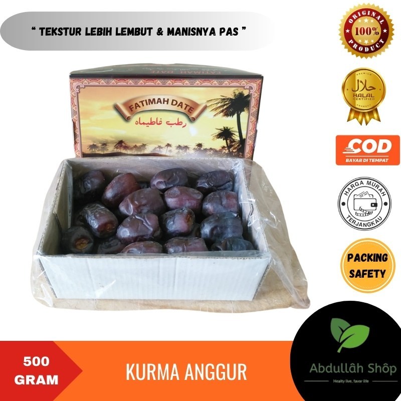 

Kurma BAM Anggur 600gr Black Diamond Fatimah Dates Original