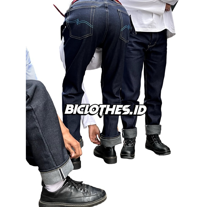 Denim Selvedge 15OZ Black Indigo - CELANA DENIM SELVEDGE 15OZ Blue Indigo - RAW DENIM SELVEDGE 16oz 