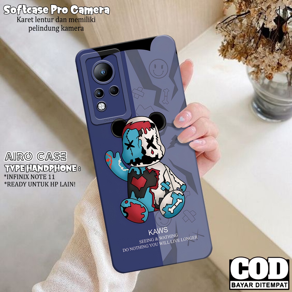 Case INFINIX NOTE 11 - Fashion Case KARTUN - Softcase INFINIX NOTE 11 - Case Pro Camera - Casing INF