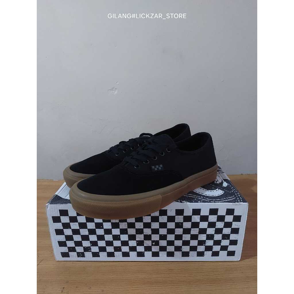 Vans Authentic Skate Black Gum Resmi Navya