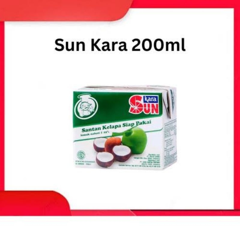 

Sun Kara 200ml Santan Kelapa Siap Pakai