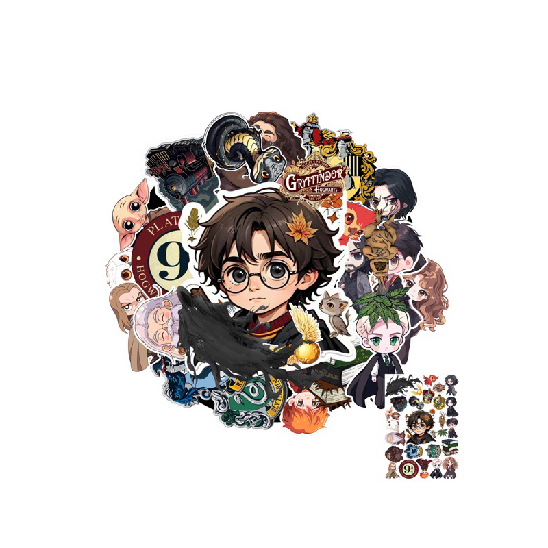 

24pcs FREE BOX Stiker Harry Potter Glossy Anti Air