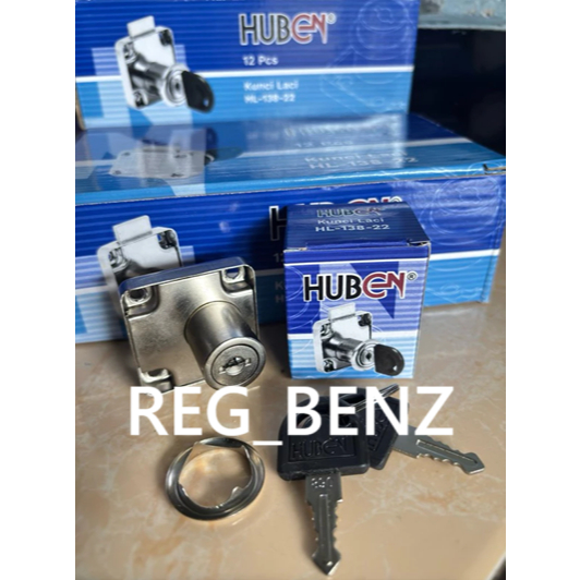 [ECERAN PER PCS] Kunci Laci Huben HL138 - 22mm | Kunci loker huben HL 138-22 | Kunci Silinder 22 mm