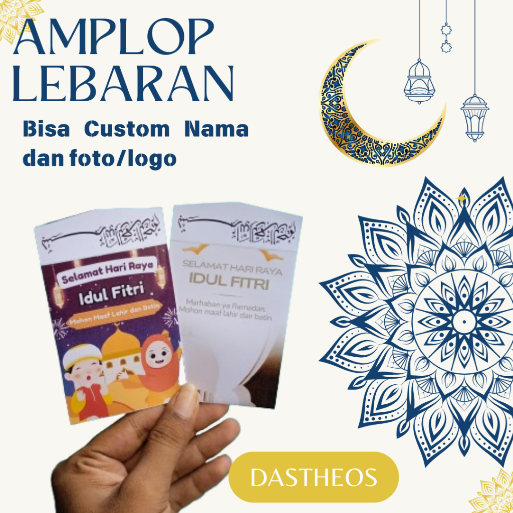 

Amplop Lebaran Custom Nama dan Foto/Logo isi 12pcs