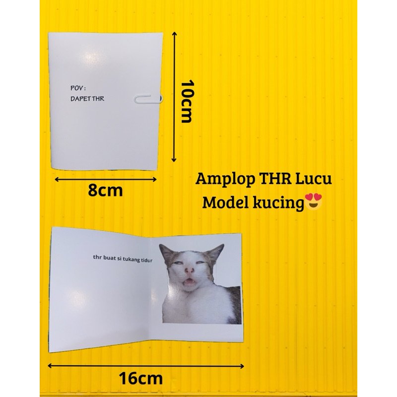 

Amplop THR lebaran lucu model kucing
