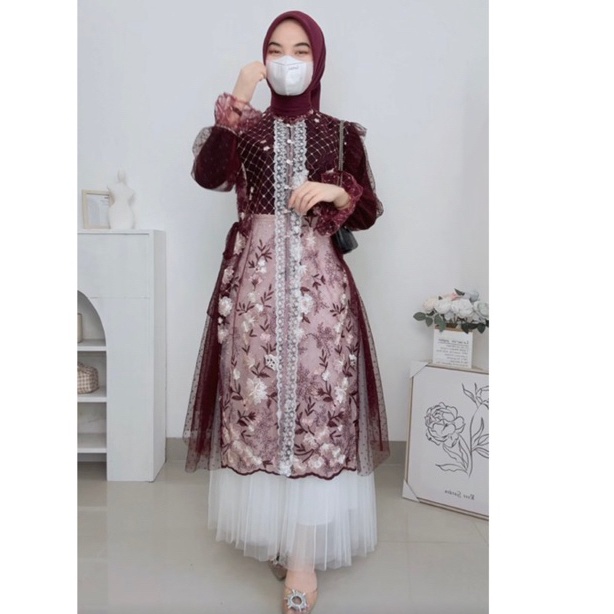 KODE L9E Fatunhijabs  KAMARI OUTER BRUKAT  HANYA OUTER SAJA