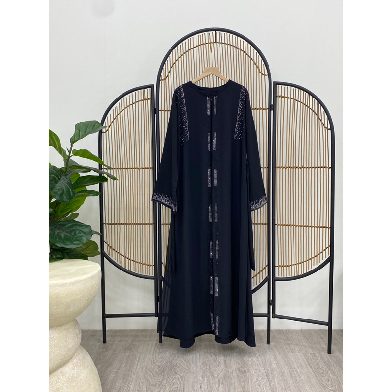 KALEELA ABAYA JETBLACK