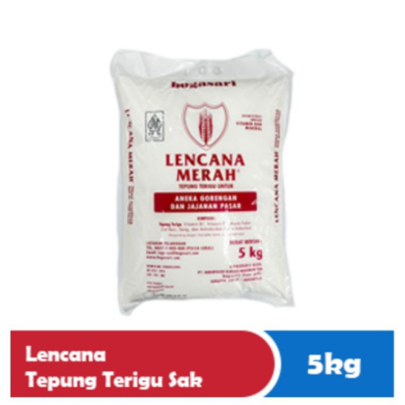 

Tepung Terigu Lencana Merah 5Kg