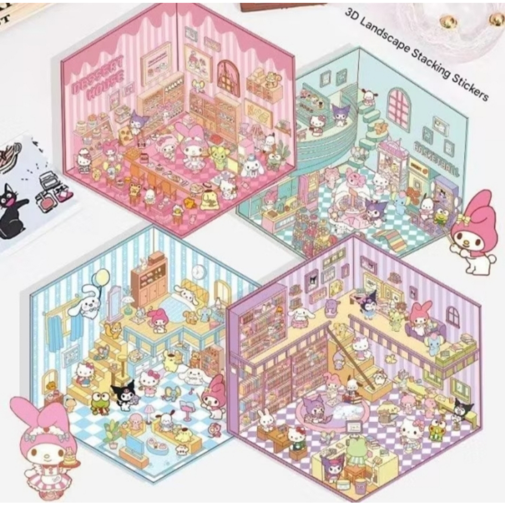 

MAINAN ANAK BACKGROUND STIKER DIY 3D DEKORASI RUANGAN LANDSCAPE STICKER SANRIO CAPYBARA