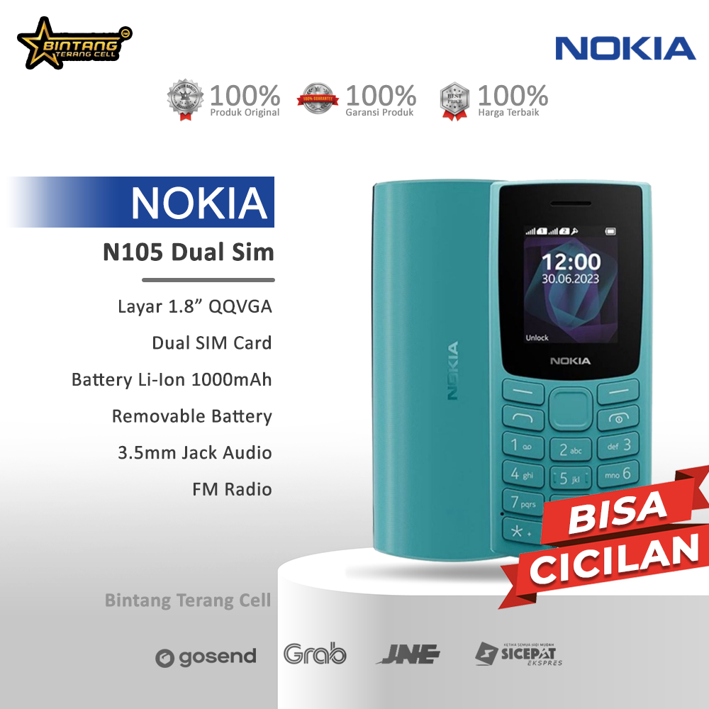 Nokia N105 Dual Sim Original nokia n105 leda Garansi Resmi TAM
