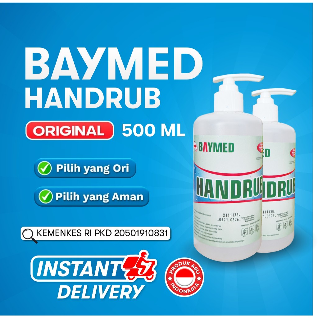 BAYMED HANDRUB 500ml - Antiseptic Handrub & Handsanitizer cair