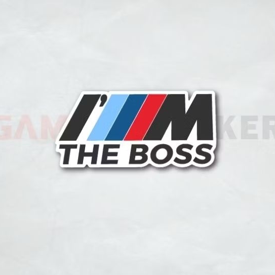 

STIKER CASUAL I'M THE BOSS WATERPROOF STICKER AKSESORIS HP, LAPTOP, HELM - STIKER TUMBLR