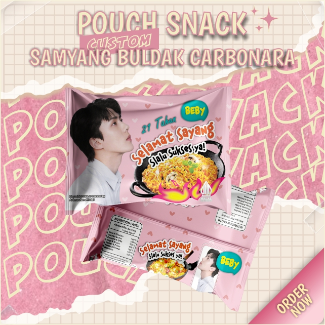 

Snack Pouch Jumbo Custom Samyang Buldak Carbonara