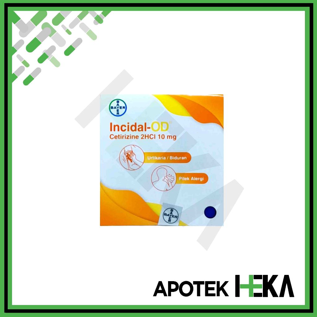 Incidal-Od Kapsul Strip isi 4 - Obat Alergi [TANGERANG]