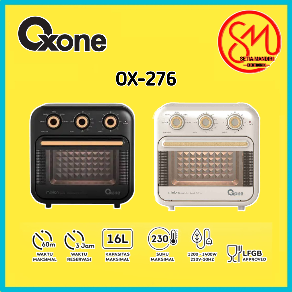 Oxone OX276 Retro Mini Oven & Air Fryer Minion Series OX-276 SMEC