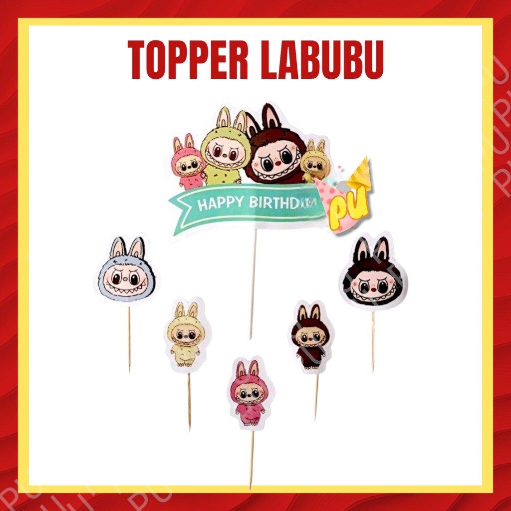 Topper LABUBU / Topper Kue Labubu