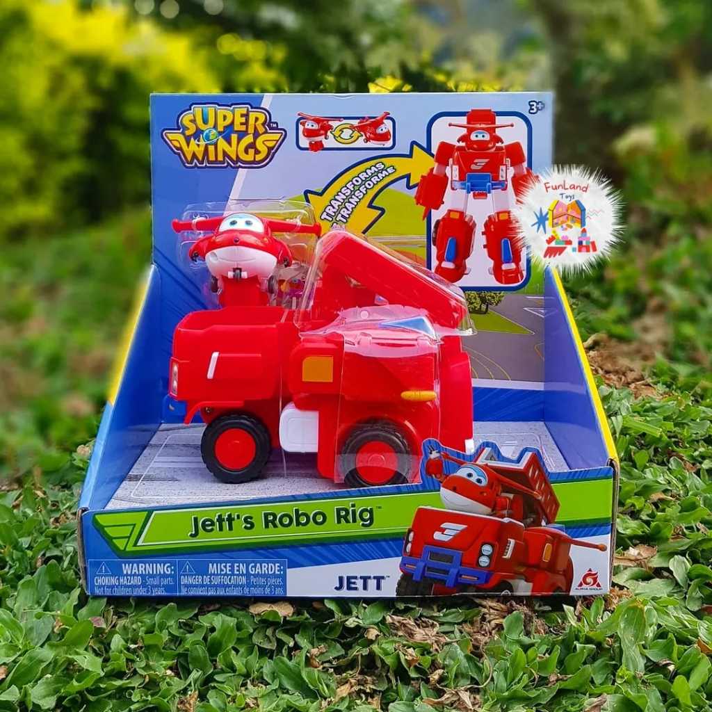 Super Wings Jett's Robo Rig Transforming Toy Vehicle Set