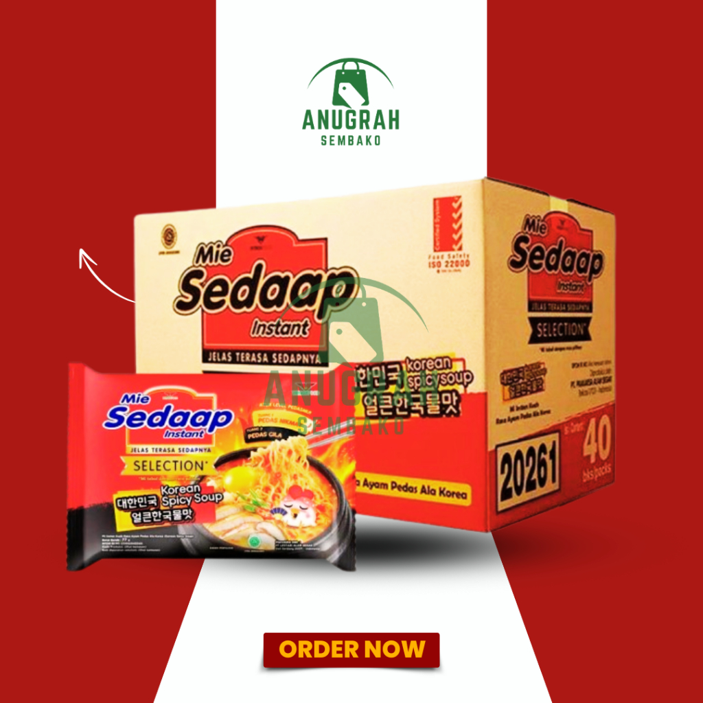 

Mie Sedap Kuah ALL VARIAN 1DUS ISI 40 PCS