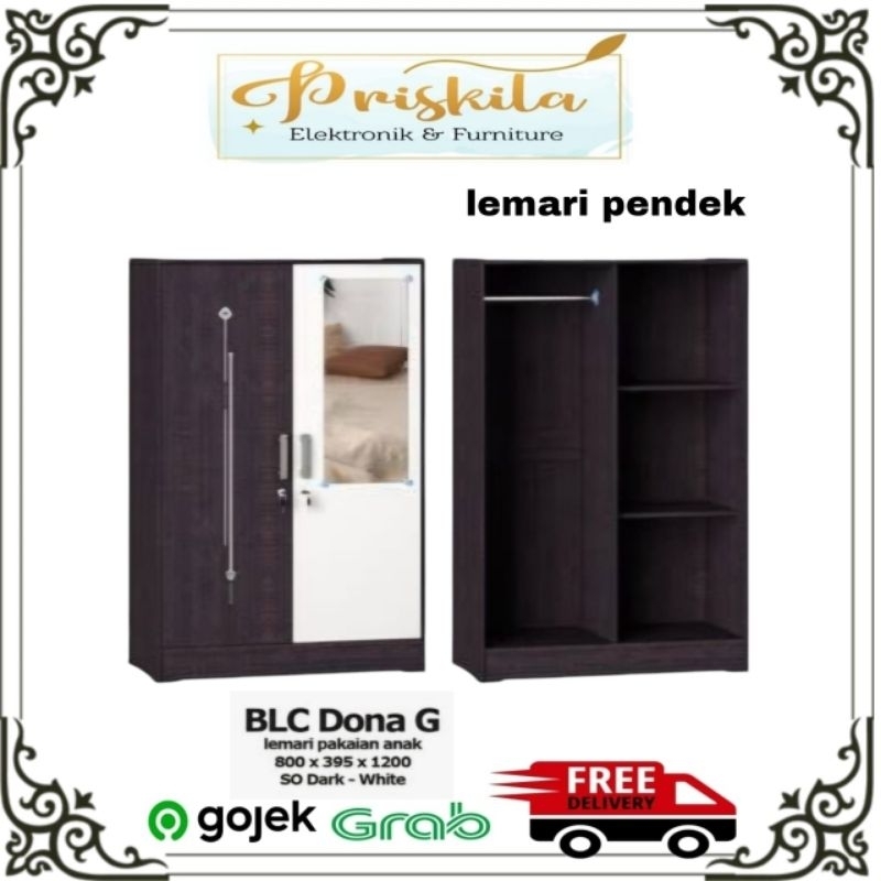 Lemari anak gstar / lemari pakaian pendek gstar/ lemari baju BLC DONA / lemari pakaian 2 pintu  / FU