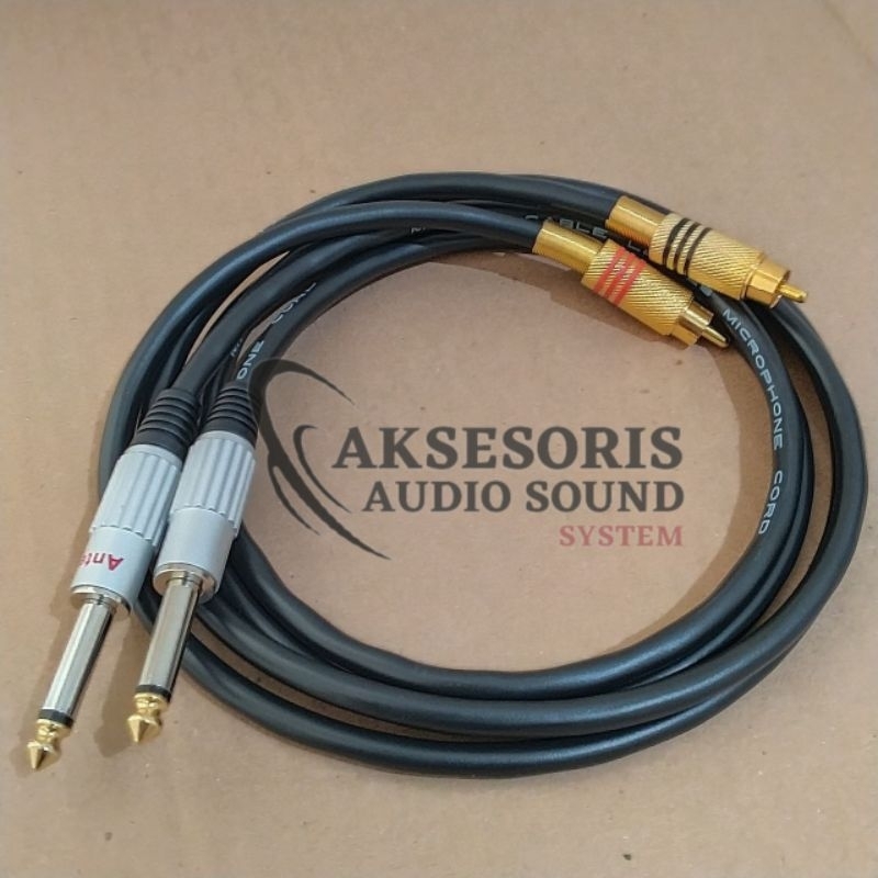 dorifarms - kabel jack audio akai ke rca sepasang - kualitas bagus