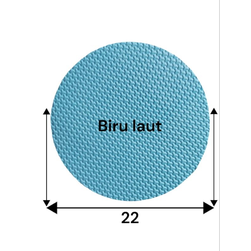 karpet/perlak/alas sangkar/kurungan burung helopet untuk sangkar burcil, pleci, sogon diameter 22cm
