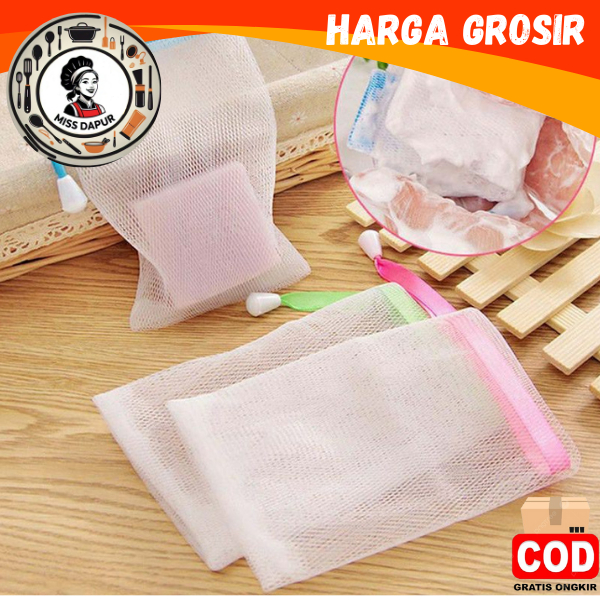 MS TAS JARING UNTUK SABUN BATANG /JARING HALUS UNTUK SABUN BATANG / JARING BUSA / POUCH SABUN