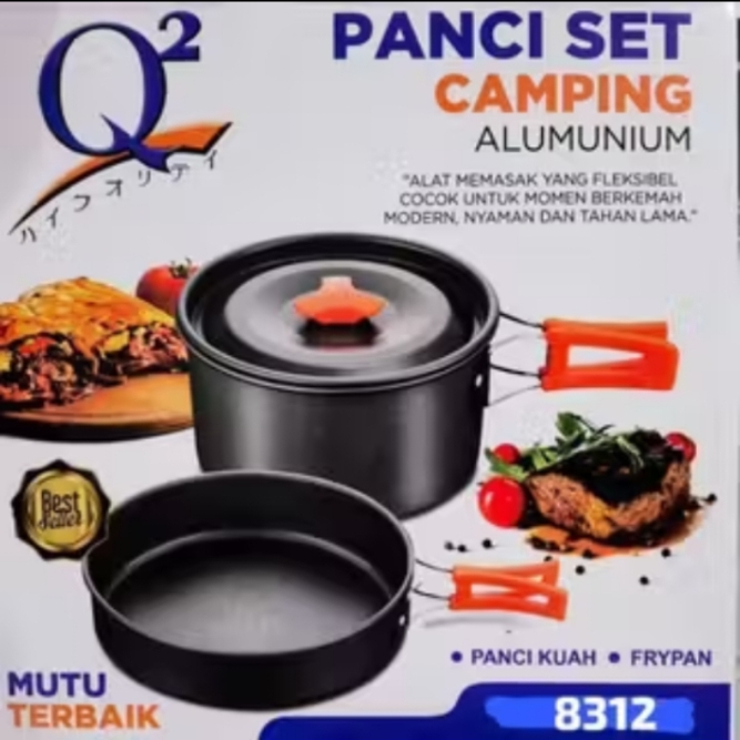 Panci Camping Panci Kemah Alumunium Q2-8312