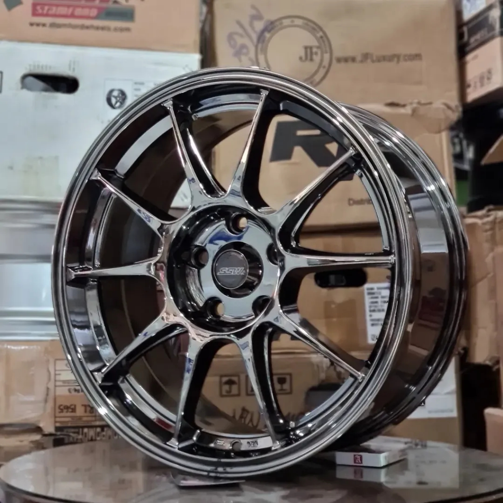 Velg SSW WedsSport Made In Thailand Ring 17 Lebar 8 Pcd 5x114 Et 35 Warna Black Chrome | Velg Mobil 