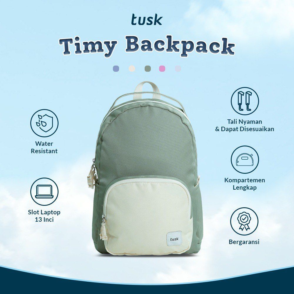 TAS RANSEL LAPTOP WANITA | TUSK BAG TIMY SERIES