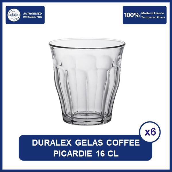 Duralex Picardie Glass 16cl / Gelas Kopi Duralex (Satuan atau Sedus isi 6pcs)