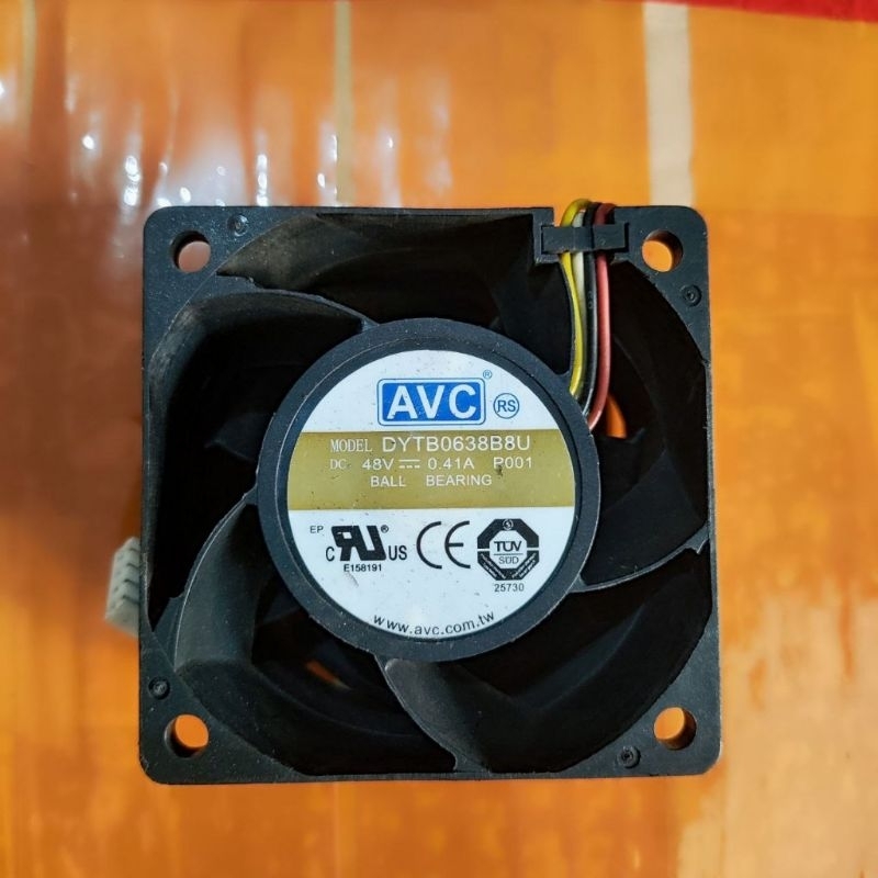 Kipas Fan DC Pendingin AVC 6×6 Cm 48V 0,41 A. HIGH SPEED BALL BEARING