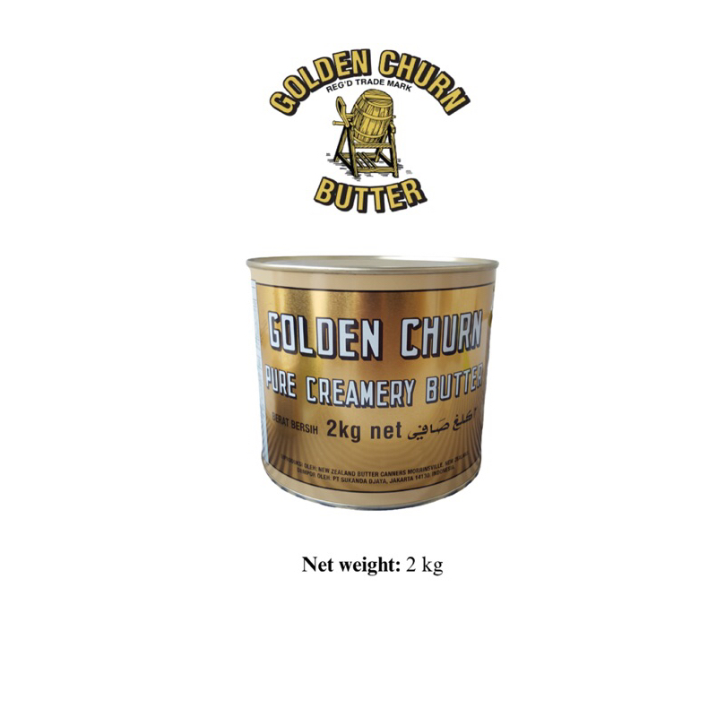 

Golden Churn Butter 2 kg | Mentega Golden Churn 2000 g | Mentega Golden Churn Butter Kaleng 2 kilo gram Termurah
