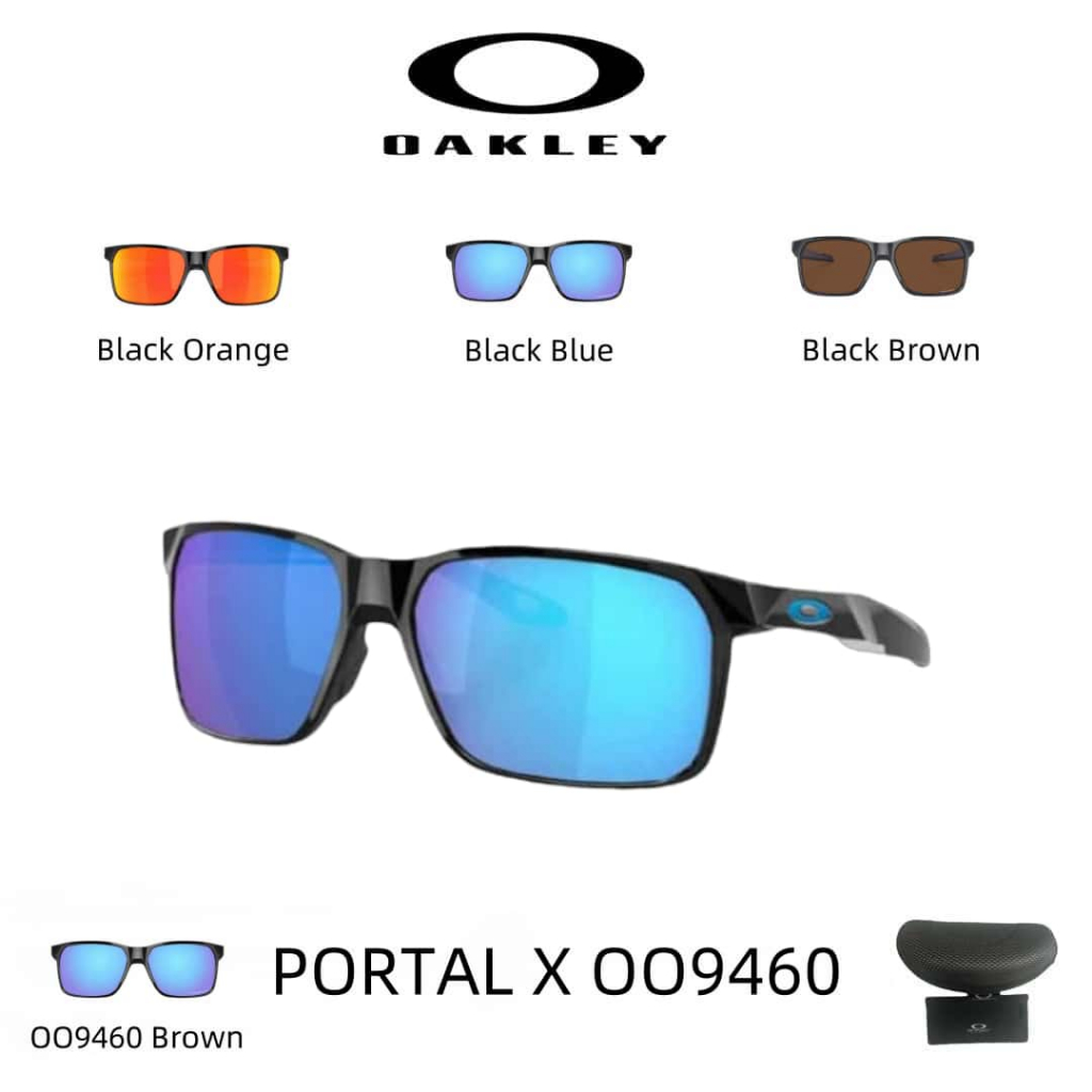 【100% Original】Kacamata Hitam Oakley Original Sunglasses PORTAL X OO9460 Prizm Black Wanita dan pria