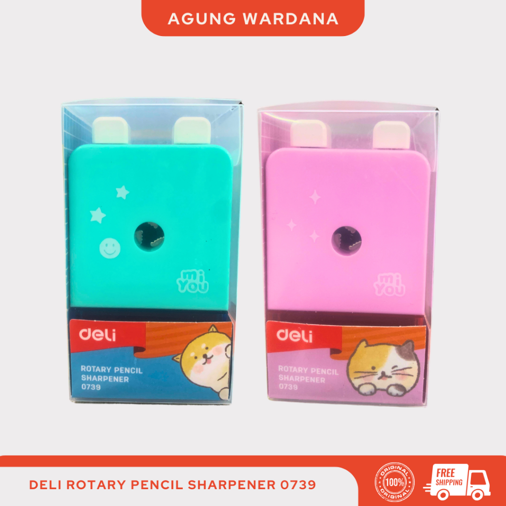 

Deli Rotary Pencil Sharpener 0739 Rautan Pensil Putar