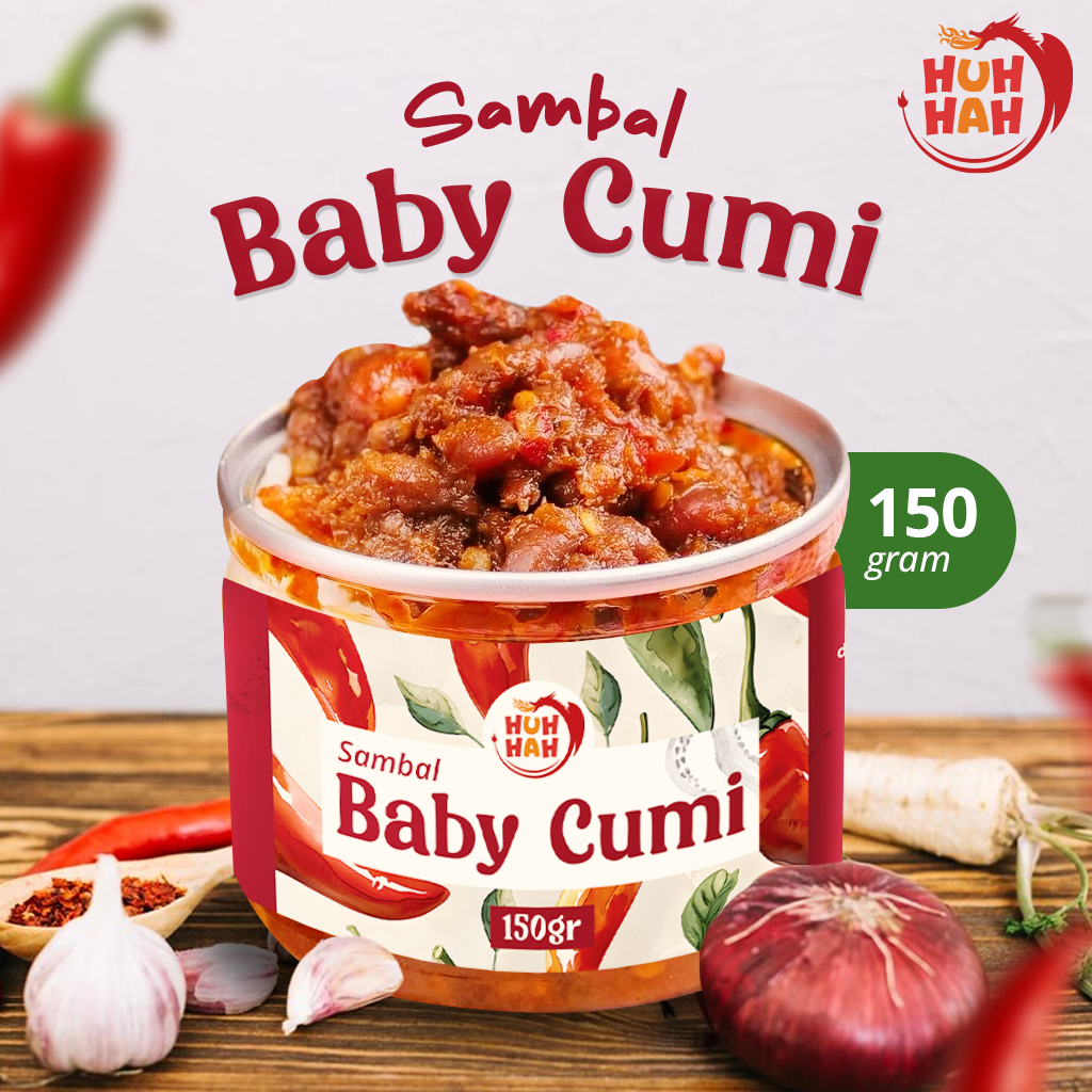 

READY HUH-HAH! SAMBAL CUMI / SAMBAL CUMI BEST SELLER / SAMBEL CUMI / BABY CUMI / SAMBAL RUMAHAN