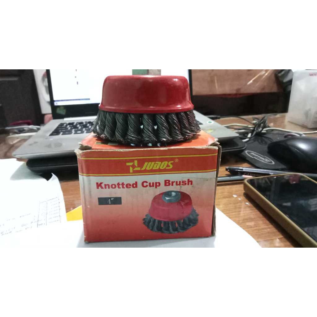 Sikat kawat mangkok 4 inch / brush mangkok 4 inch / cup brush