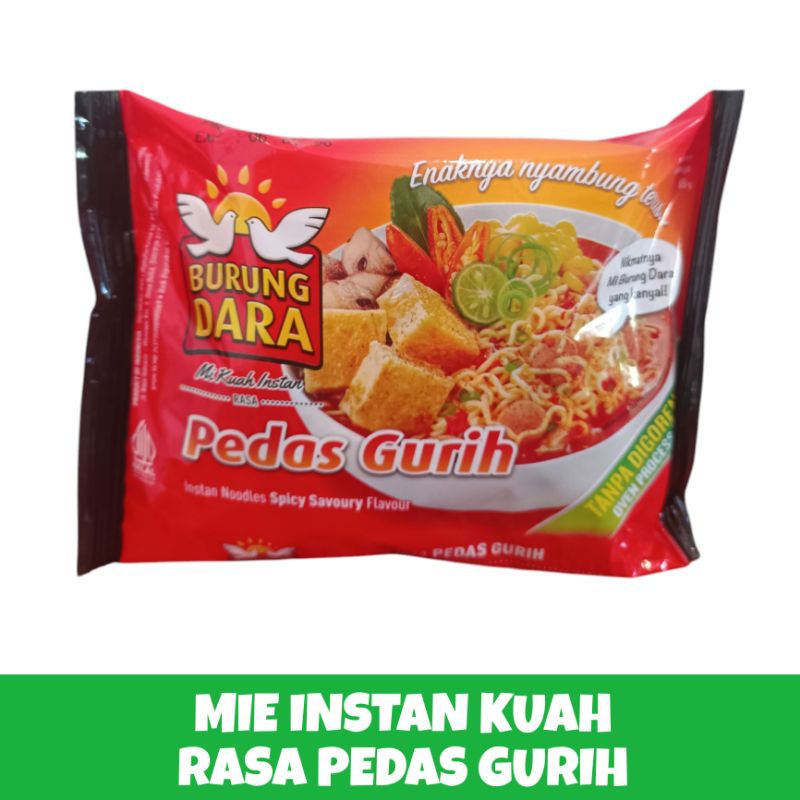 

MIE KUAH INSTAN BURUNG DARA PEDAS GURIH 65gram